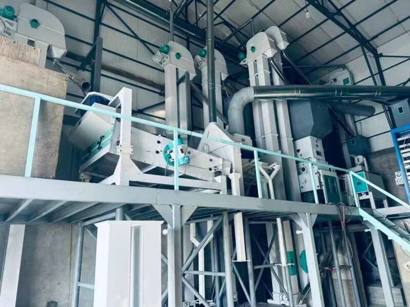 80t_complete_rice_mill_machine_in_Uzbekistan 3