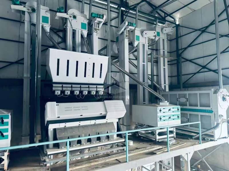 80t_complete_rice_mill_machine_in_Uzbekistan 5